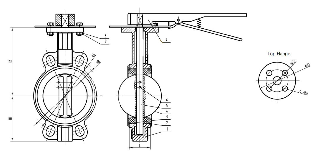 A Type Butterfly Valve